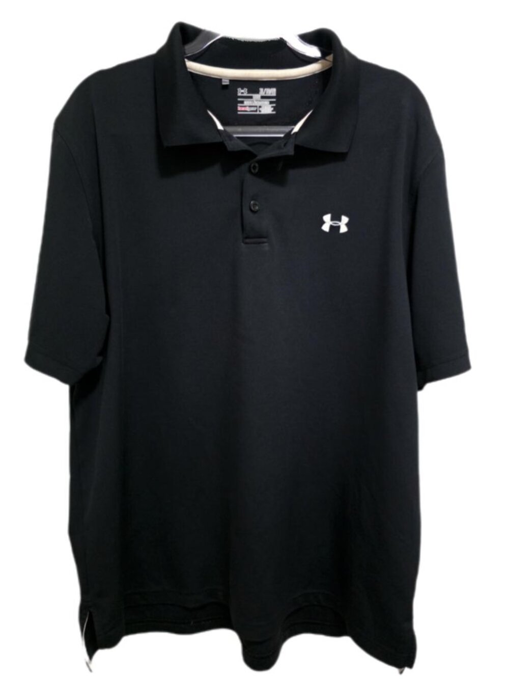 1460 Under Armour heatgear Activewear Short Sleeve Polo Shirt Sz.XL Mens